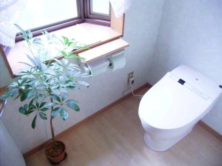 広々バリアフリー対応のトイレに改装。